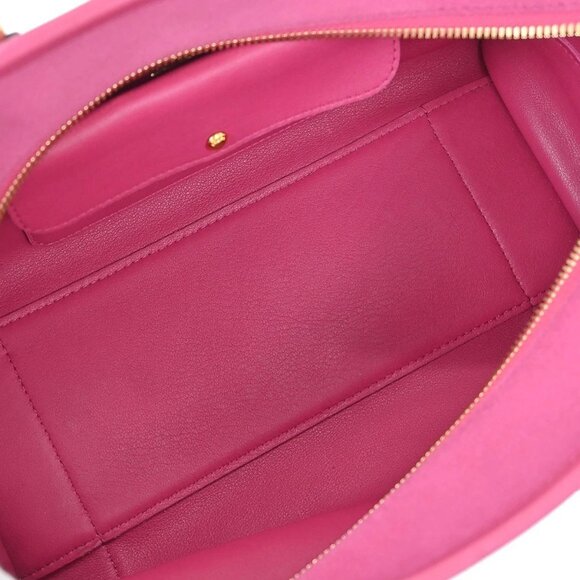 Loewe Pink Suede Leather Amazona 28 Handbag 061102 166501 - Picture 7 of 9